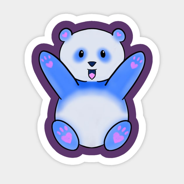 Pastel panda Sticker by Pastelpandabum